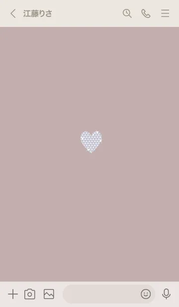 [LINE着せ替え] ～キラキラハート～♥カフェブラウン27_1の画像3