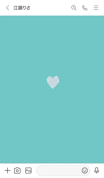 [LINE着せ替え] キラキラハート♥エメラルドグリーン31_1の画像3