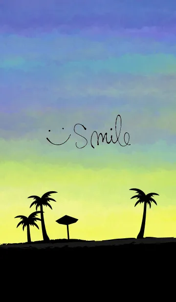 [LINE着せ替え] アロハ！水彩 スマイル30の画像1