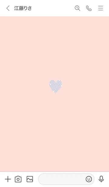 [LINE着せ替え] ～キラキラハート～♥オレンジ43_1の画像3