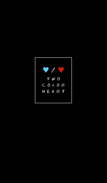 [LINE着せ替え] 2 カラー ハート 27の画像1