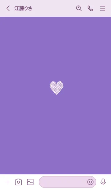 [LINE着せ替え] ～キラキラハート～♥パープル38_1の画像3