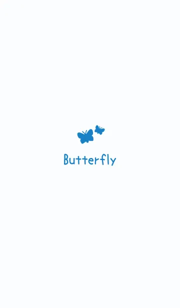 [LINE着せ替え] Butterfly/Blueの画像1