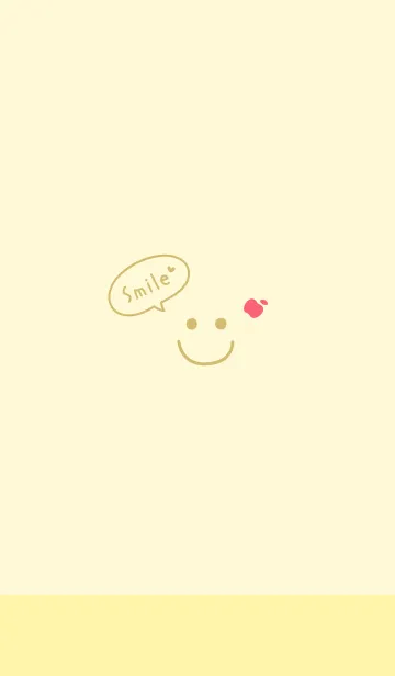 [LINE着せ替え] スマイルりんご<イエロー>の画像1