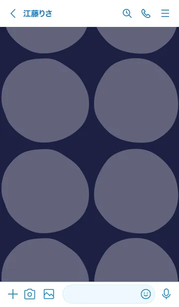 [LINE着せ替え] シンプル 丸大きめ12の画像3