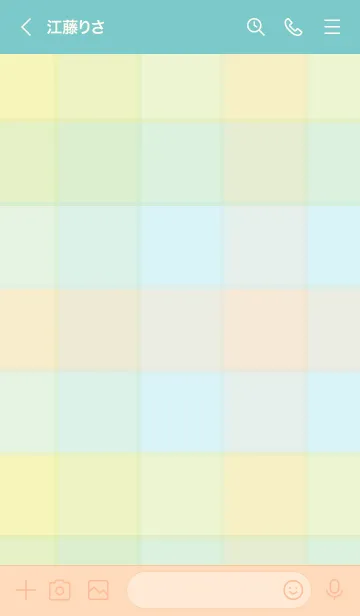 [LINE着せ替え] チェック柄 くすみカラーの画像3