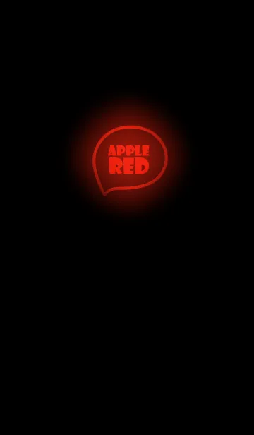 [LINE着せ替え] Apple Red Neon Theme Ver.7 (JP)の画像1