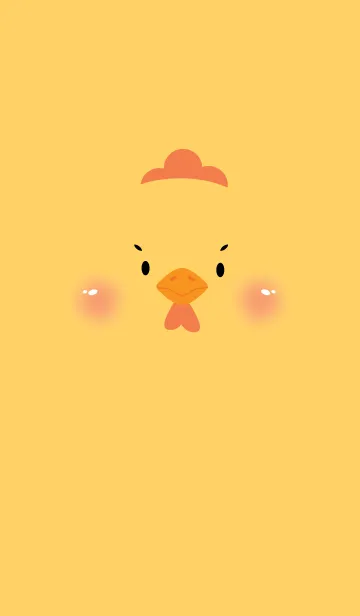 [LINE着せ替え] Face Chicken  Simple Theme (JP)の画像1