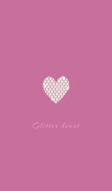 [LINE着せ替え] Glitter Heart pinkPurple39_1の画像1