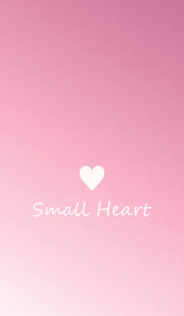 [LINE着せ替え] Small Heart *Pink Gradation 7*の画像1