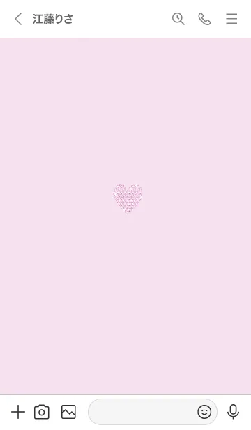 [LINE着せ替え] ～キラキラハート～♥ピンク61_1の画像3