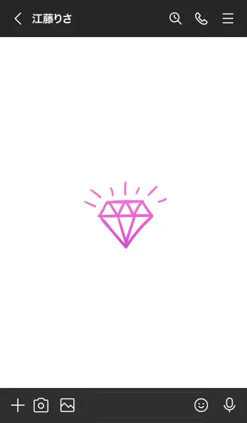 [LINE着せ替え] ダイヤ グラデーション 10の画像3