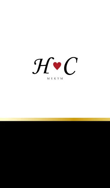 Love Initial H&C イニシャル 8のLINE着せ替え
