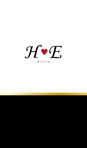Love Initial H&E イニシャル 8のLINE着せ替え