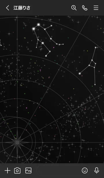 [LINE着せ替え] 双子座 星図Ver.2の画像3