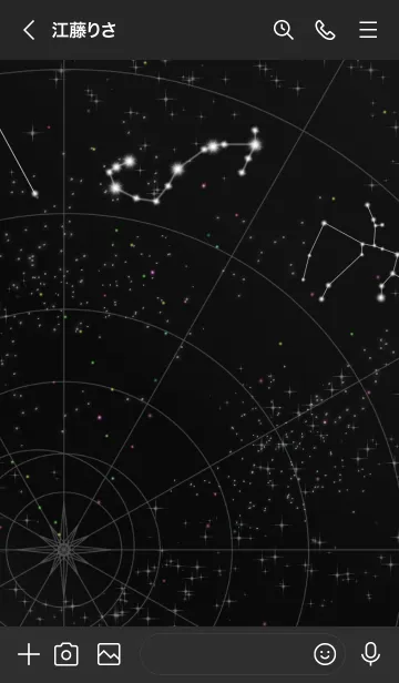 [LINE着せ替え] 12星座 蠍座 星図Ver.2の画像3