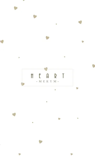 [LINE着せ替え] HEART-Beige.MEKYM 3の画像1