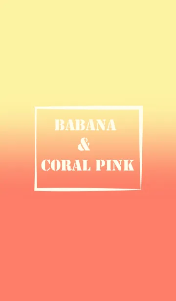[LINE着せ替え] Banana Yellow & Coral Pink Theme (JP)の画像1