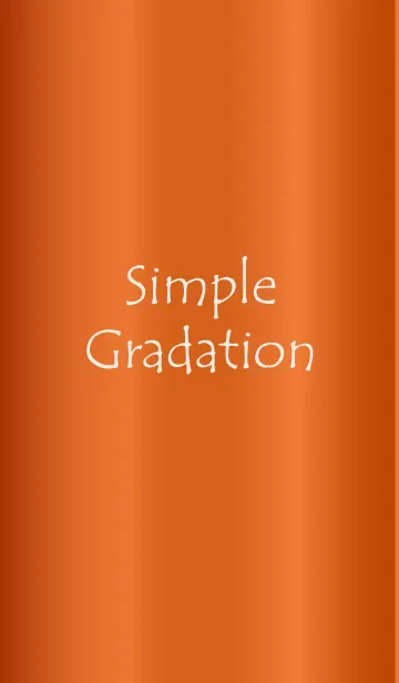 [LINE着せ替え] Simple Gradation -GlossyOrange 2-の画像1