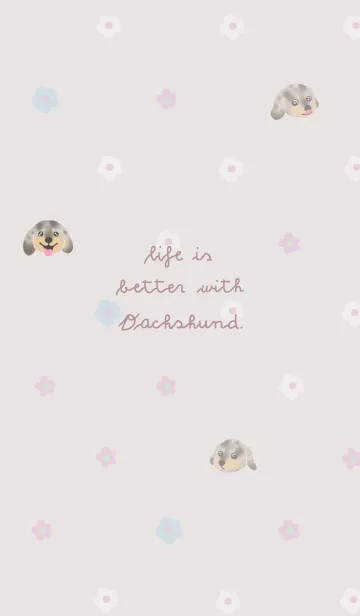 [LINE着せ替え] Life is better with Dachshund IIIの画像1