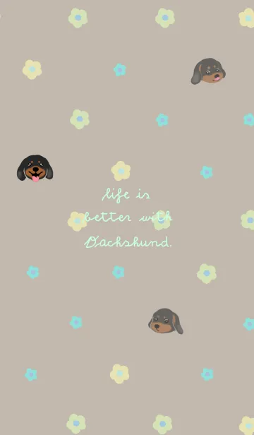 [LINE着せ替え] Life is better with Dachshund IVの画像1