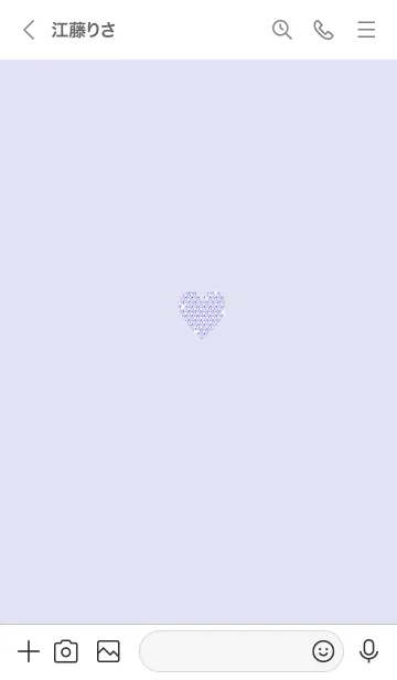 [LINE着せ替え] ～キラキラハート～♥パープル59_1の画像3