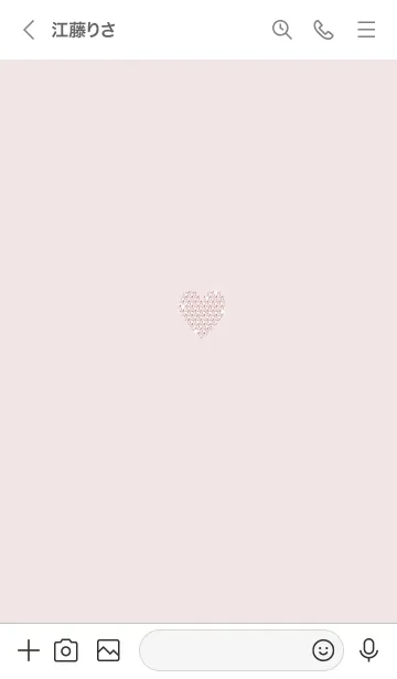 [LINE着せ替え] ～キラキラハート～♥ピンク47_1の画像3