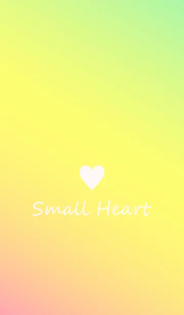 [LINE着せ替え] Small Heart *Pink+Yellow+Green*の画像1