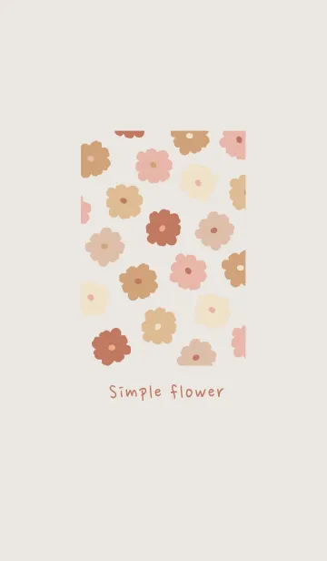 [LINE着せ替え] Simple flower_kusumi_03の画像1