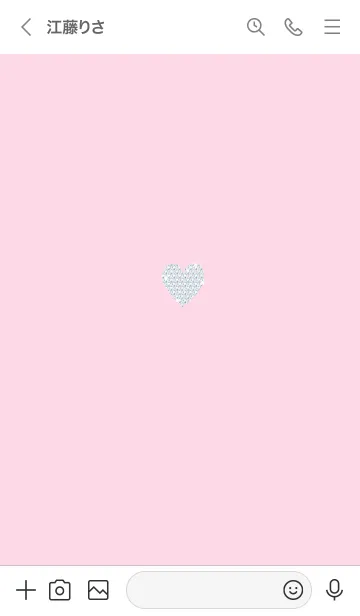 [LINE着せ替え] ～キラキラハート～♥ピンク45_1の画像3