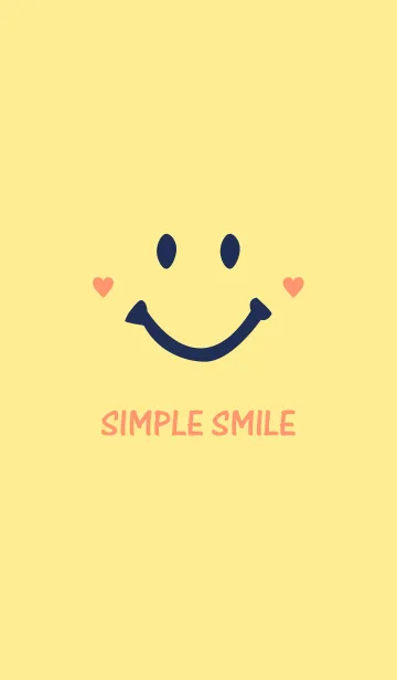 [LINE着せ替え] SIMPLE SMILE -Yellow Navy-の画像1