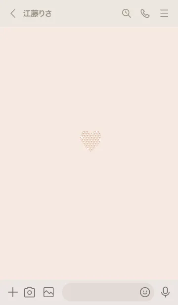 [LINE着せ替え] ～キラキラハート～♥肌色54_1の画像3