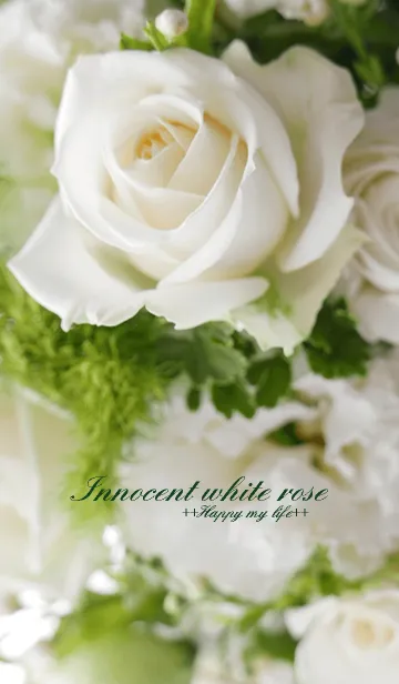 [LINE着せ替え] Innocent white roseの画像1