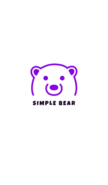 [LINE着せ替え] シンプル ベア 41の画像1