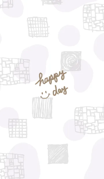 [LINE着せ替え] おしゃれ グレー四角27の画像1