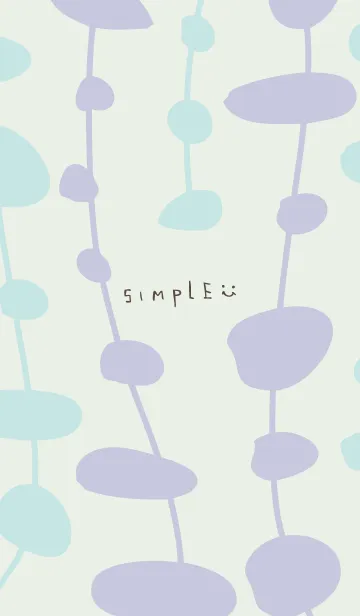 [LINE着せ替え] 可愛いカラー パープル4の画像1