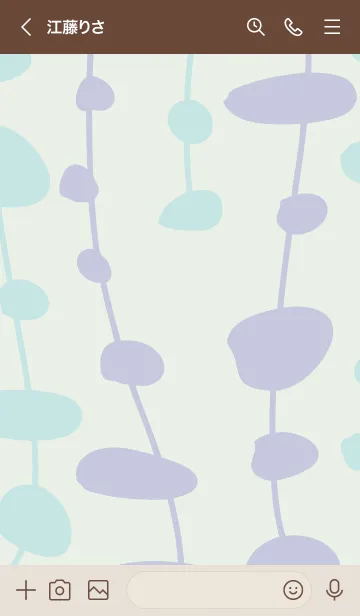 [LINE着せ替え] 可愛いカラー パープル4の画像3