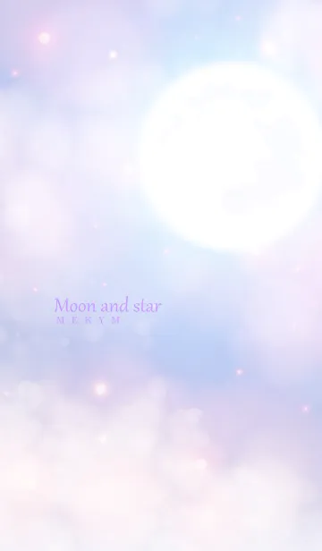 [LINE着せ替え] Moon And Star-PURPLE 11の画像1