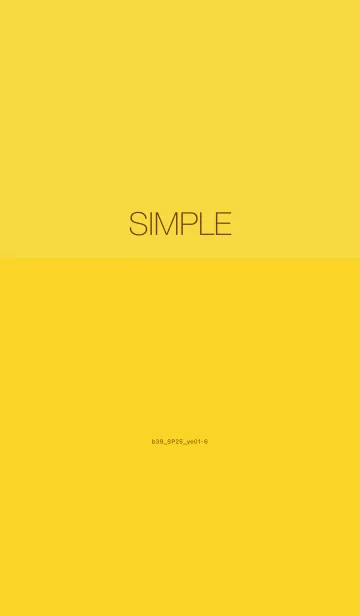 [LINE着せ替え] b39_25_イエロー1-6の画像1