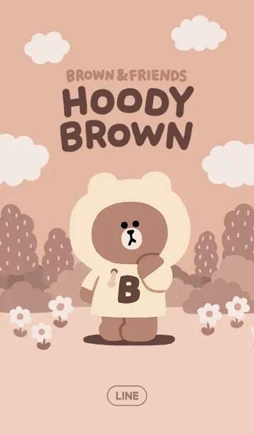 [LINE着せ替え] HOODY BROWNの画像1