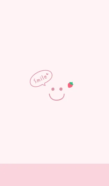 [LINE着せ替え] スマイルいちご<ピンク>の画像1