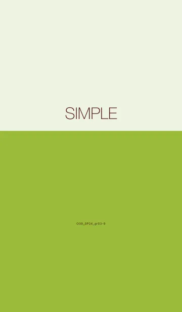 [LINE着せ替え] O39_24_グリーン3-9の画像1