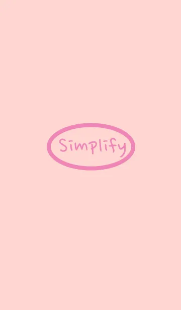 [LINE着せ替え] Simplifyいちごミルクピンク(Japan)の画像1