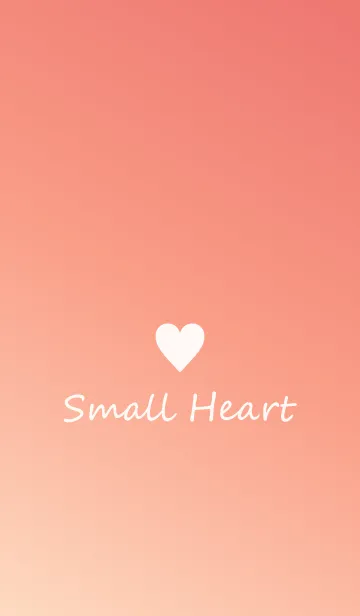 [LINE着せ替え] Small Heart *Orange Gradation 2*の画像1