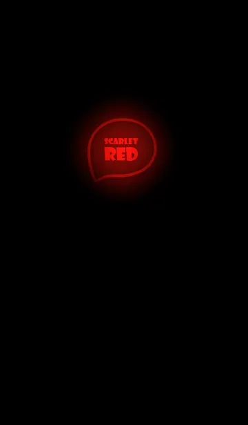 [LINE着せ替え] Scarlet Red Neon Theme Ver.10 (JP)の画像1