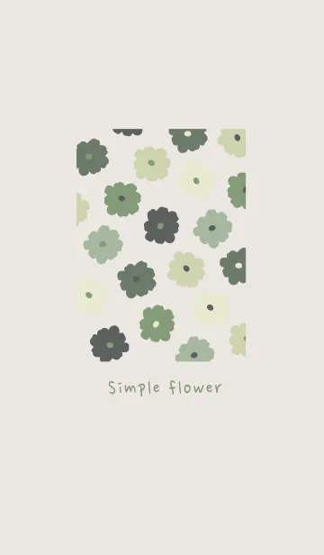 [LINE着せ替え] Simple flower_kusumi_04の画像1