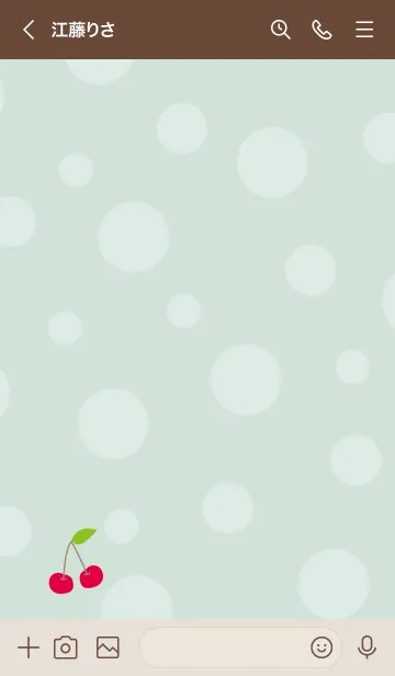 [LINE着せ替え] かわいい さくらんぼ27の画像3