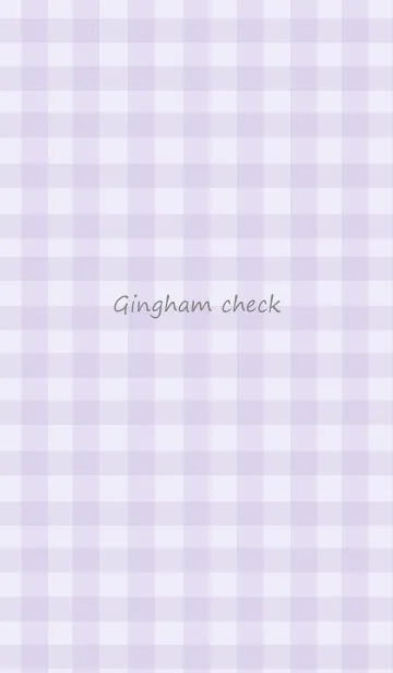 [LINE着せ替え] ギンガムチェック -purple-の画像1