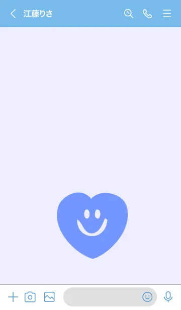 [LINE着せ替え] スマイル ハート _23の画像3