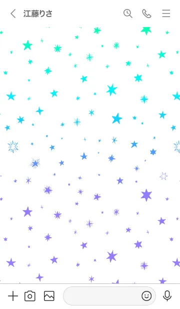 [LINE着せ替え] ミニ スターズ 012の画像3